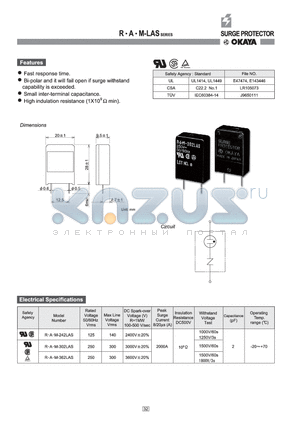 R-302LAS datasheet - SURGE PROTECTOR