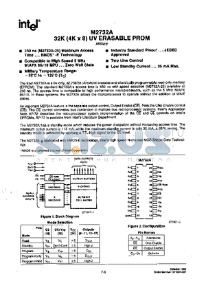 M2732A datasheet - 32K (4K X 8) UV ERASABLE PROM