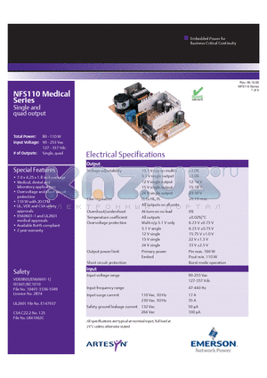 NFS110-7901PJ datasheet - NFS110 Series