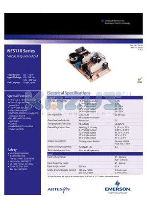 NFS110_09 datasheet - Single & Quad output