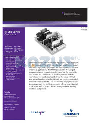 NFS80-7602J datasheet - 80 W universal input ac-dc power supply