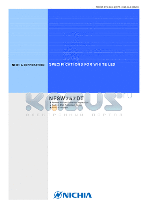 NFSW757DT datasheet - Pb-free Reflow Soldering Application, Built-in ESD Protection Device