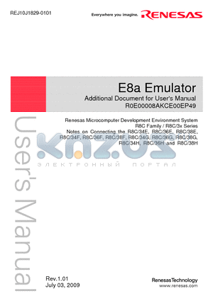 R0E00008AKCE00EP49 datasheet - Microcomputer Development Environment System