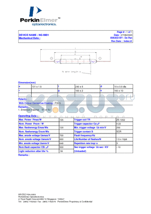 NG6901 datasheet - NG 6901