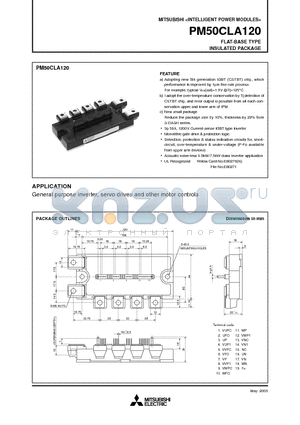 PM50CLA120_05 datasheet - FLAT-BASE TYPE INSULATED PACKAGE