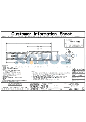 M80-0130005 datasheet - CRIMP SOCKET CONTACT ASSEMBLY (SMALL BORE)