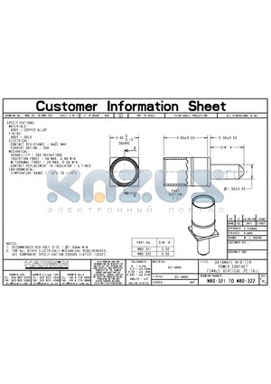 M80-321 datasheet - DATAMATE MIX-TEK POWER CONTACT FEMALE VERTICAL PC-TAIL