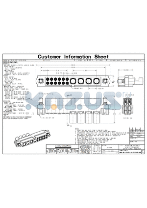 M80-4C11205F1-04-325 datasheet - JACKSCREW DATAMATE MIXED TECHNOLOGY CRIMP FEMALE ASSEMBLY