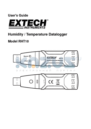 RHT10 datasheet - Registrador de Humedad / Temperatura