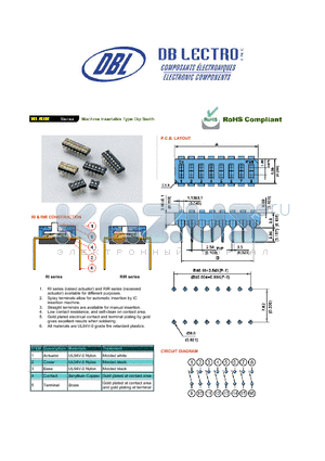 RI-01_07 datasheet - Machine Inertable Type Dip Switch