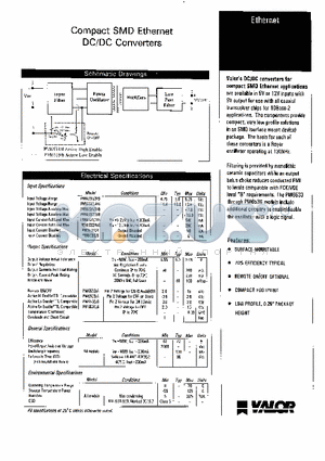 PM6536 datasheet - Compact SMD Ethernet DC/DC Converters