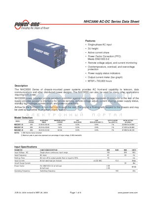 NHC3000 datasheet - AC-DC Series