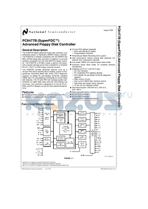 PC8477B datasheet - Advanced Floppy Disk Controller