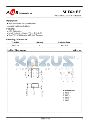 SUF621EF datasheet - N-Channel Enhancement-Mode MOSFET