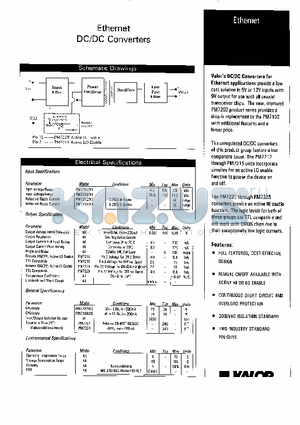 PM7204 datasheet - ETHERNET DC/DC CONVERTERS