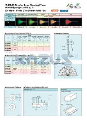 SLI-343V8R datasheet - 3.1(T-1) Circular Type Standard Type