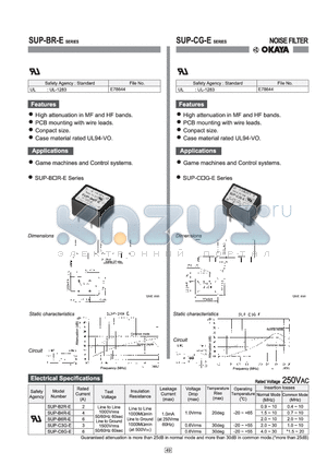 SUP-B6R-E datasheet - NOISE FILTER