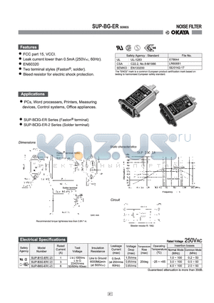 SUP-B3G-ER datasheet - NOISE FILTER