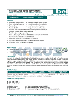 SLIN-06F1AL datasheet - NON-ISOLATED DC/DC CONVERTERS