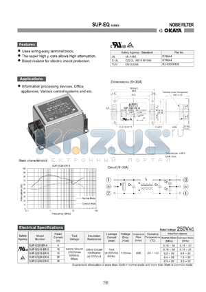 SUP-EQ10-ER-6 datasheet - NOISE FILTER