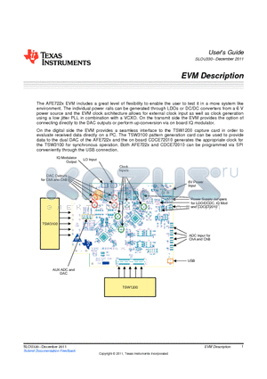 SLOU330 datasheet - EVM Description