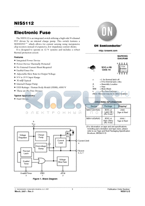 NIS5112D1R2G datasheet - Electronic Fuse