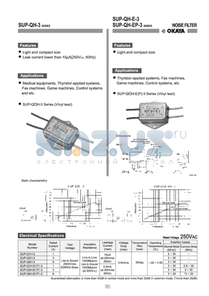 SUP-Q6H-3 datasheet - NOISE FILTER