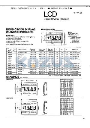 SP521P datasheet - LIQUID CRYSTAL DISPLAYS(STANDARD PRODUCTS)