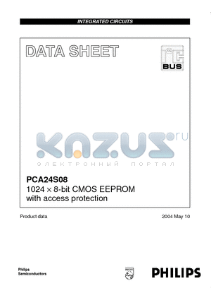 PCA24S08DP datasheet - 1024 ^8-bit CMOS EEPROM with access protection