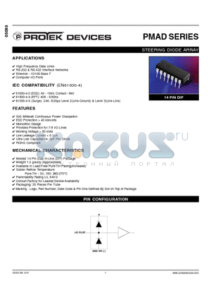 PMAD1105 datasheet - STEERING DIODE ARRAY