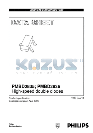 PMBD2835 datasheet - High-speed double diodes