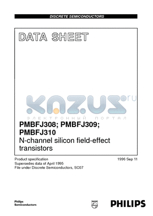 PMBFJ309 datasheet - N-channel silicon field-effect transistors