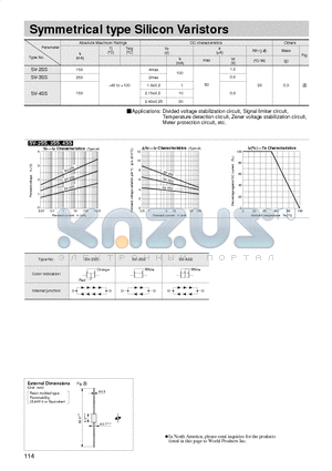 SV-2 datasheet - Symmetrical type Silicon Varistors