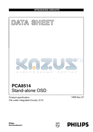 PCA8514P datasheet - Stand-alone OSD