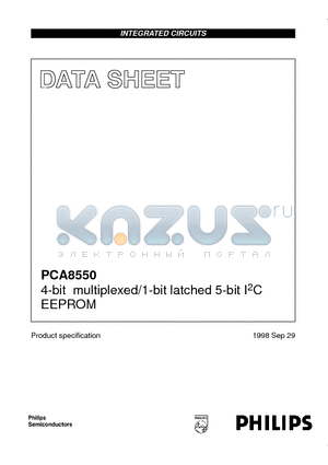 PCA8550PW datasheet - 4-bit multiplexed/1-bit latched 5-bit I2C EEPROM