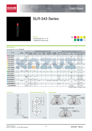 SLR343BC7TT32 datasheet - SLR-343 Series