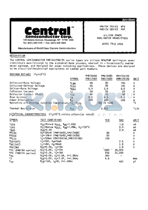 PMD16K datasheet - SILICON POWER DARLINGTON TRANSISTORS