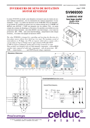 SV969300 datasheet - MOTOR REVERSER