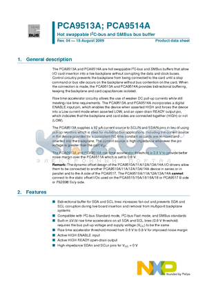 PCA9513AD datasheet - Hot swappable I2C-bus and SMBus bus buffer