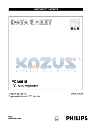 PCA9515 datasheet - I2C-bus repeater