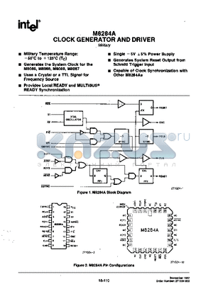 M8284A datasheet - CLOCK GENERATOR AND DRIVER
