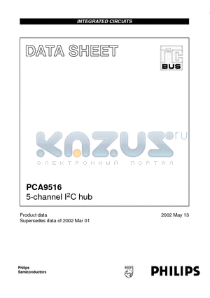 PCA9516PW datasheet - 5-channel I2C hub
