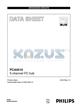 PCA9516 datasheet - 5-channel I2C hub