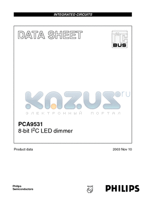 PCA9531D datasheet - 8-bit I2C LED dimmer