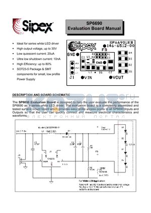 SP6690EU datasheet - Evaluation Board Manual