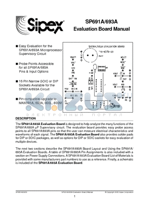 SP691ACN datasheet - Evaluation Board Manual