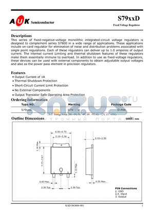 S7908D datasheet - Fixed Voltage Regulator