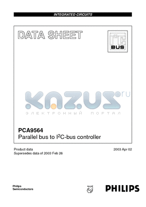 PCA9564 datasheet - Parallel bus to I2C-bus controller