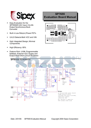 SP7655_05 datasheet - Evaluation Board Manual