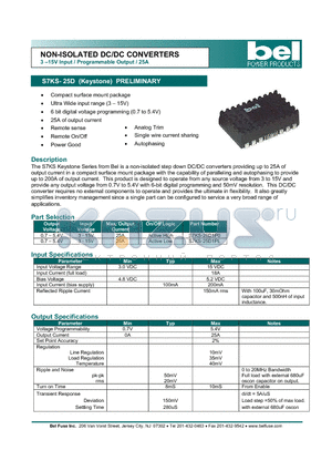 S7KS-25D1P0 datasheet - NON-ISOLATED DC/DC CONVERTERS